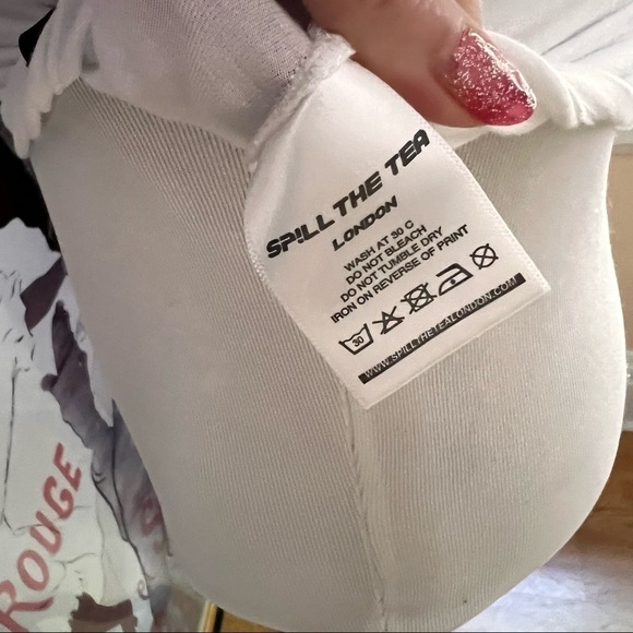 Spill The Tea London: Devil Child Fire Ice Cream Cone Crop Top Size M - Picture 7 of 9